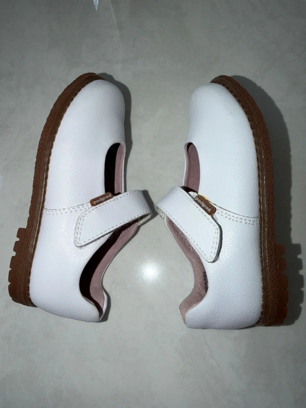 Pediped White Dress Shoes for Kids - size US 9 - 9.5, EU 26 - Picture 8 of 14